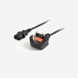 Câble d'alimentation Gembird PC-187 Noir 1.8m, Connecteur C13 Femelle vers 3 broches Mâle, Section 0.75mm² - Miniature 2