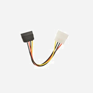 Gembird CC-SATA-PS Câble d'alimentation interne 0.15m - Connecteur SATA 15-pin mâle vers Molex 4-pin mâle - Longueur 15cm - Poids 10g - Miniature 2