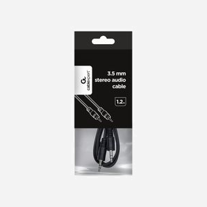 Câble Audio Gembird CCA-404, 1.2m, Connecteurs 3.5mm Mâle/Mâle, Stéréo, Noir - Longueur 120cm, Diamètre des connecteurs 3.5mm, Poids 31g - Miniature 2