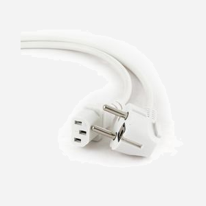 Gembird Câble d'alimentation PC-186W-VDE Blanc 1.8m CEE7/4 Mâle vers Femelle, 10A, VDE, 190g - Miniature 4
