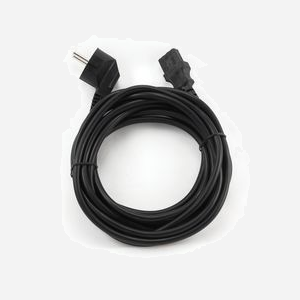 Câble d'alimentation Gembird PC-186-VDE-5M, Noir, 5m, fiche VDE standard, poids 520g, dimensions du colis 130x265x40mm, poids du colis 560g - Miniature 4