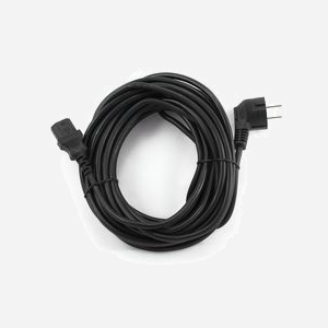 Câble d'alimentation Gembird PC-186-VDE-10M Noir, 10m, CEE7/4 mâle vers Coupleur C14 mâle, 160x300x70mm, Conforme VDE, Code SH 84733080 - Miniature 4