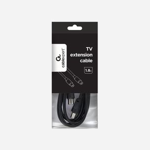 Gembird CCV-515 Câble Coaxial 1.8m Connecteurs Mâle/Femelle Noir - Unité - Conditionnement 55x155x25mm - Miniature 5