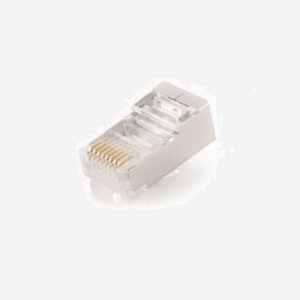 Gembird PLUG5SP : Connecteurs 8P8C Transparent, Contacts Plaqué Or, Blindé, Sachet de 100, Dimensions Emballage 100x50mm