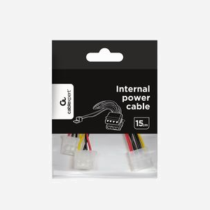 Gembird CC-PSU-5 Câble d'alimentation interne - Connecteur Molex 4-pin vers Molex 4-pin + Fan 3-pin - Dimensions 80x80x15mm - Miniature 2