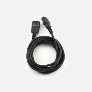 Gembird PC-189-VDE-5M : Câble d'alimentation 5m, connecteurs C14 mâle vers C14 mâle, noir, dimensions 135x235x25mm, poids 363g. - Miniature 2
