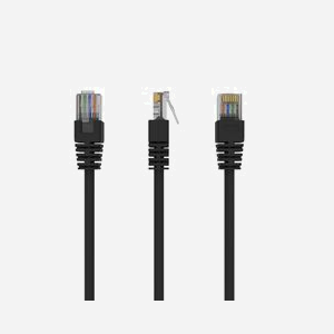 Câble Réseau Gembird PP12-3M/BK Cat5e U/UTP (UTP) 3m Noir Connecteurs RJ-45 contacts Or, Conditionnement Sachet, Code SH 84733080