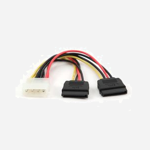 Gembird CC-SATA-PSY Câble SATA I 0.15m - Connectique interne SATA I, longueur 15cm, poids du colis 17g, dimensions emballage 125x10mm - Miniature 1