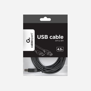 Câble Gembird CCP-USB2-AMBM-15 USB 2.0 A vers B, 4.5m, Connecteurs Mâle/Mâle, Noir, Spécification USB 2.0, Dimensions Emballage 110x170x47mm - Miniature 2