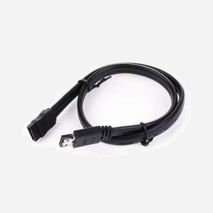 Câble Gembird CC-ESATA-SATA-DATA 0.5m SATA II eSATA Mâle/Mâle Noir pour connexion de données Serial ATA avec connecteurs eSATA et SATA - Miniature 1