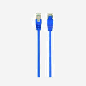 Câble Réseau Gembird PP22-2M/B Bleu Cat5e 2m RJ-45 Mâle vers RJ-45 Mâle, contacts Or, FTP (Foil shielded twisted pair), 10/100/1000Base-T(X)