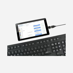Gembird KB-109F-B Clavier Filaire USB + PS/2 QWERTY 109 Touches Noir, Câble 1.5m, Compatible Windows, Dimensions 495x12x138mm - Miniature 4