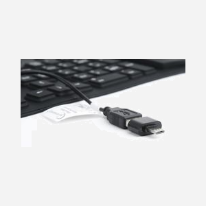 Gembird KB-109F-B Clavier Filaire USB + PS/2 QWERTY 109 Touches Noir, Câble 1.5m, Compatible Windows, Dimensions 495x12x138mm - Miniature 5