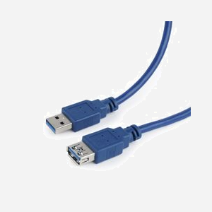 Gembird CCP-USB3-AMAF-6 Câble USB 3.0 A-A Mâle/Femelle 1.8m Bleu - Transfert 600 Mbit/s, Connecteurs plaqués or - Miniature 2