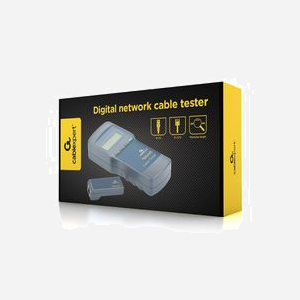 Cablexpert NCT-3 Testeur de câble réseau RJ-45 avec écran LCD, support STP/UTP, longueur de câble, alimentation 6V (4xAA), gris, 180x80x40mm - Miniature 2