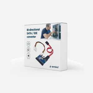 Gembird SATA-IDE-2 Convertisseur Bi-Directionnel Interne, Interface IDE vers SATA, Chipset JM20330, Transfert 150 Mbit/s, Dimensions 48x52x10mm - Miniature 2