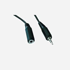 Gembird CCA-423-5M Câble Audio 3.5mm Mâle-Mâle 5m Noir - Connecteurs 3.5mm droit, CCA Construction, Isolation standard, Signal audio analogique - Miniature 1