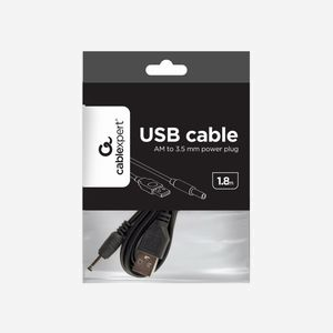 Câble Audio Gembird CC-USB-AMP35-6, 1.8m, USB vers Jack 3.5mm Mâle-Mâle, AWG24, Noir, Connecteurs Droit, Plug and Play, 70g - Miniature 2
