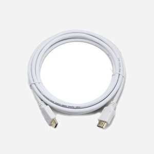Gembird CC-HDMI4-W-1M : Câble HDMI 2.0, 1m, Type A (Standard), contacts or, 18 Gbit/s, ARC, Ethernet HDMI, 3840x2160 (4K), blanc - Miniature 3