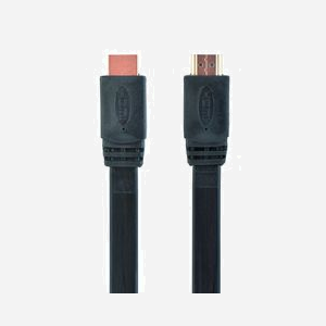 Gembird CC-HDMI4F-6 : Câble HDMI High Speed Flat avec Ethernet, 1.8m, Connecteurs plaqués or, 4K UHD 60Hz, 10 Gbit/s, Mâle/Mâle Type A
