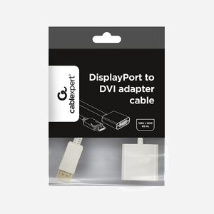 Gembird Adaptateur Vidéo A-DPM-HDMIF-002-W Blanc - Câble 0.1m, DisplayPort Mâle vers HDMI Type A Femelle (Standard), 30g - Miniature 2