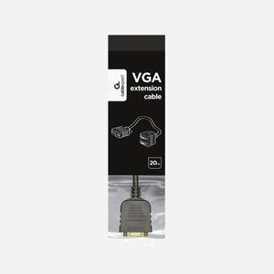 Gembird CC-VGAX2-20CM Adaptateur VGA 1x Femelle (D-Sub) vers 2x Mâle (D-Sub) 0.2m Noir - Extension vidéo HD15F/HD15M RoHS - Miniature 2