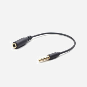 Gembird CCA-419 Adaptateur Audio 3.5mm Mâle vers 3.5mm Femelle Crossover, Longueur 0.18m, Noir, Conforme RoHS - Miniature 2