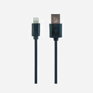 Câble Gembird CC-USB2-AMLM-2M 2m Noir, Connecteurs Lightning vers USB A 2.0, Compatible iPhone 5/6, Facteur de Forme Droit, Poids 20g