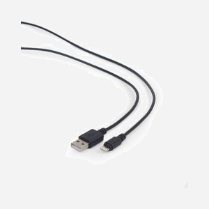 Câble Gembird CC-USB2-AMLM-2M 2m Noir, Connecteurs Lightning vers USB A 2.0, Compatible iPhone 5/6, Facteur de Forme Droit, Poids 20g - Miniature 4
