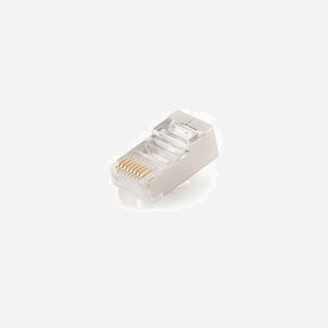 Gembird PLUG6SP/50 : Connecteur modulaire LAN 8P8C blindé plaqué OR 30u'' pour câble FTP/SFTP, lot de 50 pièces (12x25x8mm, 2g) - Miniature 2