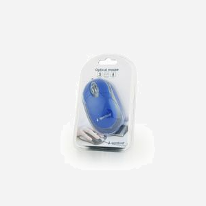 Gembird MUS-U-01-BT Souris Optique Ambidextre USB Type-A 1000 DPI 3 Boutons Bleu/Transparent, Longueur Câble 1.25m, Compatible Windows - Miniature 3