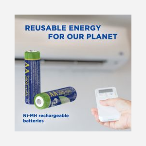 EnerGenie Batteries Rechargeables Ni-MH AA 2600mAh 1.2V (Pack de 2) - Technologie NiMH, 500 Cycles, RoHS, Dimensions 15x50x15mm, EG-BA-AA26-01 - Miniature 2