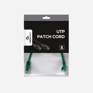 Câble Réseau Gembird CAT6 UTP Vert 0.25m RJ-45 Mâle/Mâle - Cordon Patch Cat6 non blindé (U/UTP) - Connecteurs 8P8C avec Snagless Boots - Miniature 5