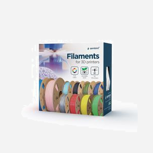 Filament Gembird PLA Rouge Fluorescent 1.75mm 1kg, Module 45MPa, Température 200°C, Longueur 330m, pour Imprimante 3D - Miniature 1