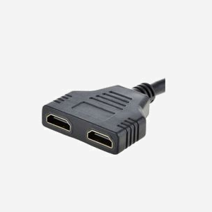 Gembird DSP-2PH4-04 : Câble HDMI Mâle vers 2x HDMI Femelle, Splitter Passif, Compatible Plug and Play, Noir, Poids 110g - Miniature 2