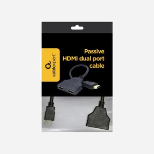 Gembird DSP-2PH4-04 : Câble HDMI Mâle vers 2x HDMI Femelle, Splitter Passif, Compatible Plug and Play, Noir, Poids 110g - Miniature 4