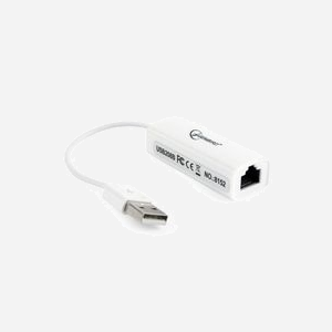 Gembird NIC-U2-02 Adaptateur USB 2.0 vers Ethernet RJ-45 10/100Mbps, Chipset RTL8152, compatible Windows 7 à 10, Alimentation USB, Noir - Miniature 2