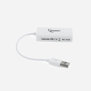Gembird NIC-U2-02 Adaptateur USB 2.0 vers Ethernet RJ-45 10/100Mbps, Chipset RTL8152, compatible Windows 7 à 10, Alimentation USB, Noir - Miniature 4