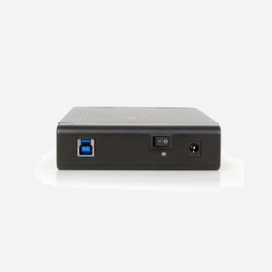 Gembird EE3-U3S-3 Boîtier Externe HDD 3.5" SATA vers USB 3.2 Gen 1, Aluminium Noir, Chipset JMS578, Alimentation Secteur, Compatible Windows - Miniature 3