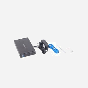Gembird EE3-U3S-3 Boîtier Externe HDD 3.5" SATA vers USB 3.2 Gen 1, Aluminium Noir, Chipset JMS578, Alimentation Secteur, Compatible Windows - Miniature 4