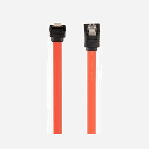 Cablexpert Câble SATA III 0.3m, Connecteurs Mâle Droit/90°, Débit 0.6 Gbps, RoHS, Conditionnement Bulk (CC-SATAM-DATA90-0.3M)