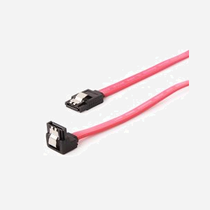 Cablexpert Câble SATA III 0.3m, Connecteurs Mâle Droit/90°, Débit 0.6 Gbps, RoHS, Conditionnement Bulk (CC-SATAM-DATA90-0.3M) - Miniature 2