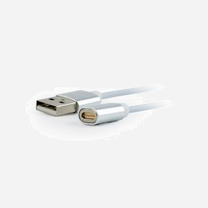 Gembird CC-USB2-AMLM31-1M : Câble USB 2.0 A vers Micro-USB A, 1m, TPE Blanc - Transfert de données et charge, Compatible PC/MAC