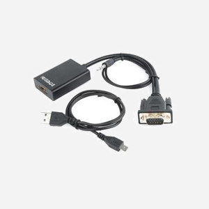 Gembird Adaptateur VGA vers HDMI - 0.15m - 1920x1080 60Hz - Connecteurs Mâle/Femelle - Chipset Intégré - Audio 3.5mm - Noir - Miniature 5