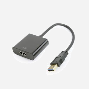 Gembird Adaptateur USB 3.0 vers HDMI - Résolution 1920x1080 60Hz - Plug & Play - Alimentation USB - Dimensions 45x58x17mm - Noir - Référence A-USB3-HDMI-02 - Miniature 4