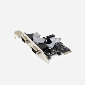 Gembird SPC-22 : Carte PCIe 2 ports Série RS-232, Chipset WCH382, Profil Bas, Débit Max 2 Mbps, Compatible Windows 7/8/10, PCIe 1.1 - Miniature 1