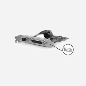 Gembird Carte PCIe vers Série (RS-232) + Parallèle (LPT) Profil Bas, PCIe 3.0, Windows 10/7/8, Dimensions 101x55x12mm, PEX-COMLPT-01 - Miniature 3