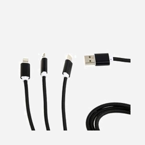 Gembird CC-USB2-AM31-1M : Câble USB 2.0 vers 3 Connecteurs Mâles 1m, Connecteur A Mâle, Compatible Charge Multi-Appareils, RoHS - Miniature 2
