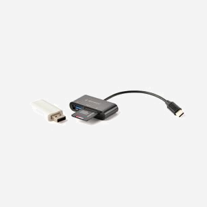 Gembird UHB-CR3-02 Lecteur Cartes Mémoire USB 3.2 Gen 1 Type-C, SD/SDHC/SDXC/MicroSD, USB 2.0, Noir, 55x25x12mm, Plug & Play - Miniature 5