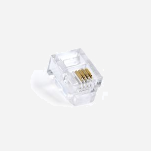 Gembird MP-6P4C/100 : Connecteur modulaire téléphonique 6P4C, contacts plaqués or 15u'', conditionnement de 100 pièces en sachet polyéthylène. - Miniature 2